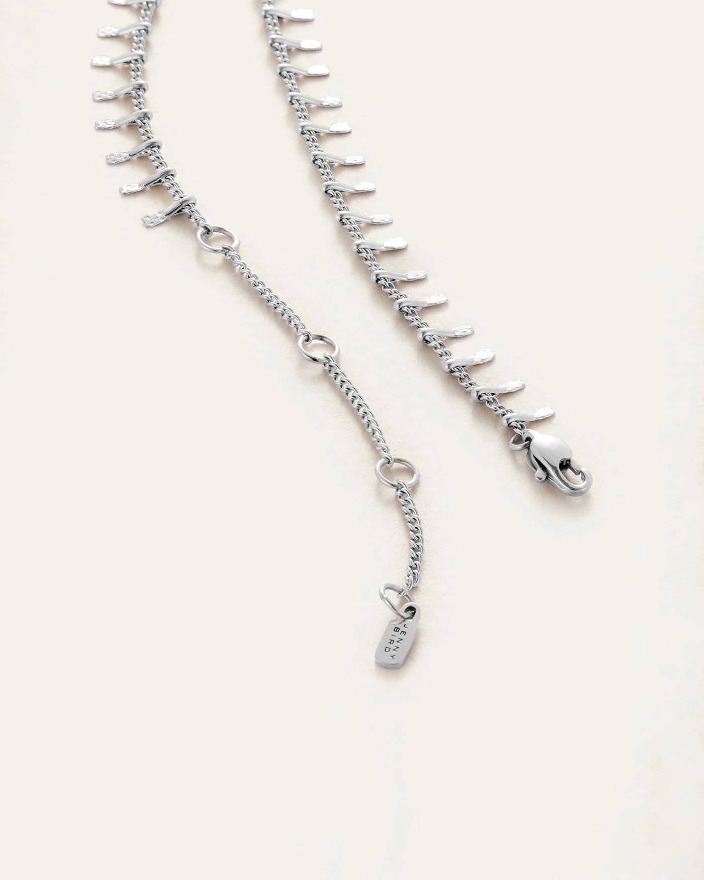 delicate silver anklet