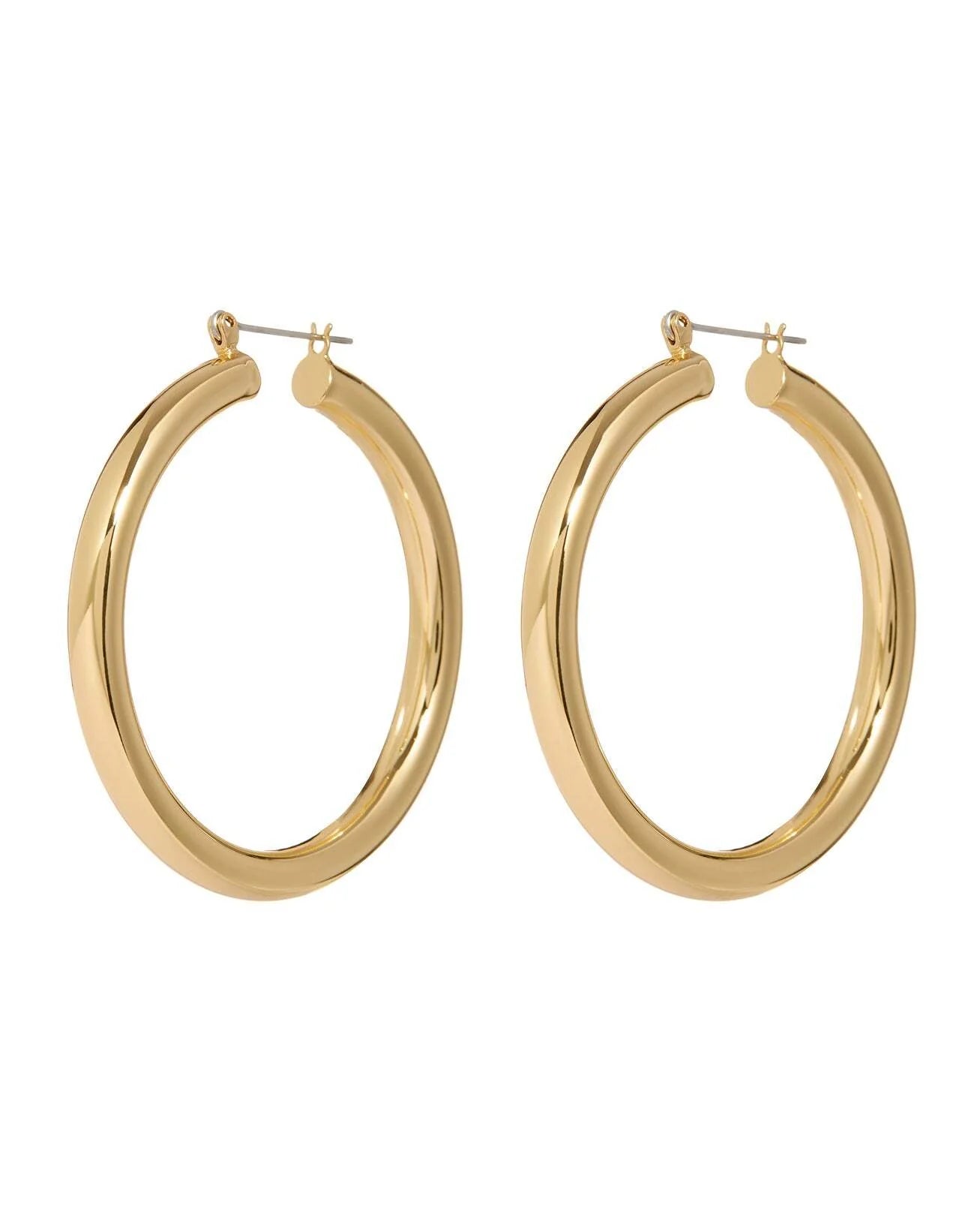 Luv Aj Amalfi Tube Hoops Gold