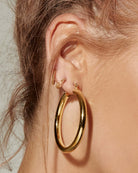 Luv Aj Amalfi Tube Hoops Gold