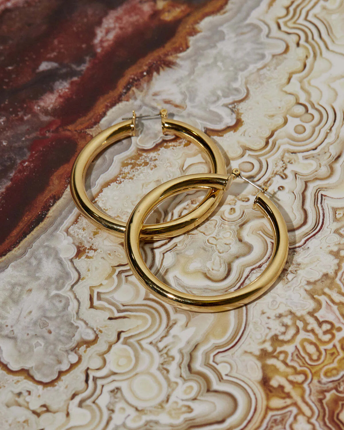 Luv Aj Amalfi Tube Hoops Gold