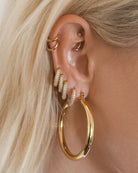 Luv Aj Amalfi Tube Hoops Gold