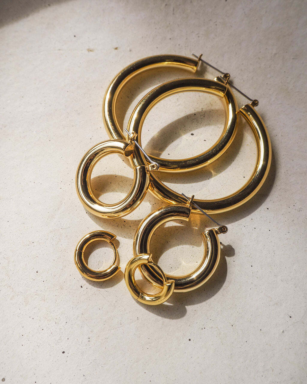 Luv Aj Amalfi Tube Hoops Gold