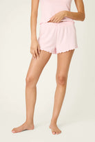 ballet pink pointelle pj shorts 