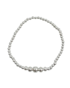 silver beaded bracelet