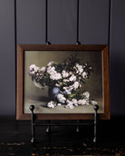 Luxe B Co White Petal Art in Pine Frame