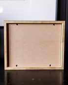 Luxe B Co White Petal Art in Pine Frame
