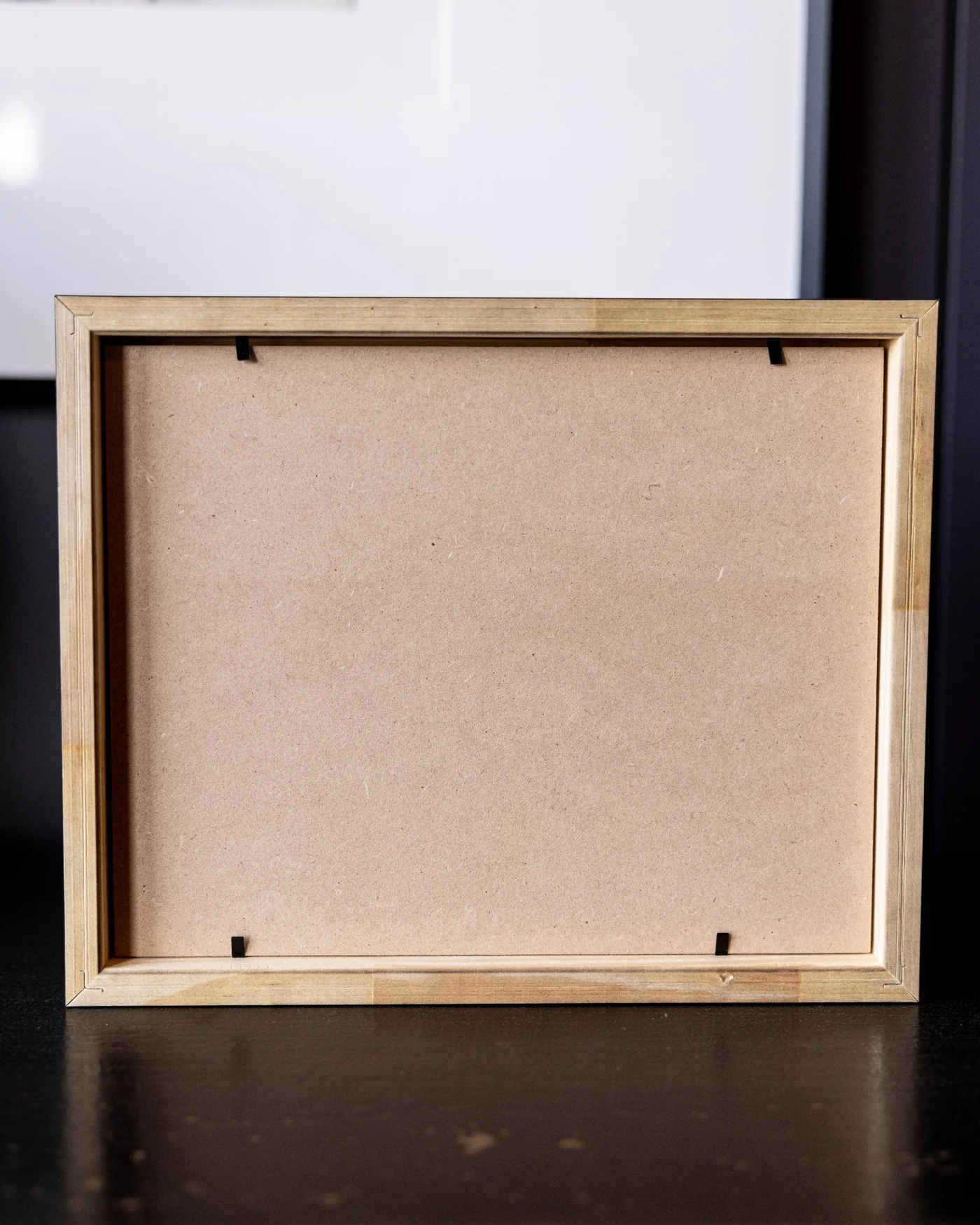 Luxe B Co White Petal Art in Pine Frame