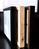 Luxe B Co White Petal Art in Pine Frame