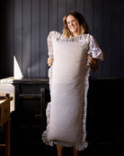 Luxe B Co Ruffle Striple Pillow Cover
