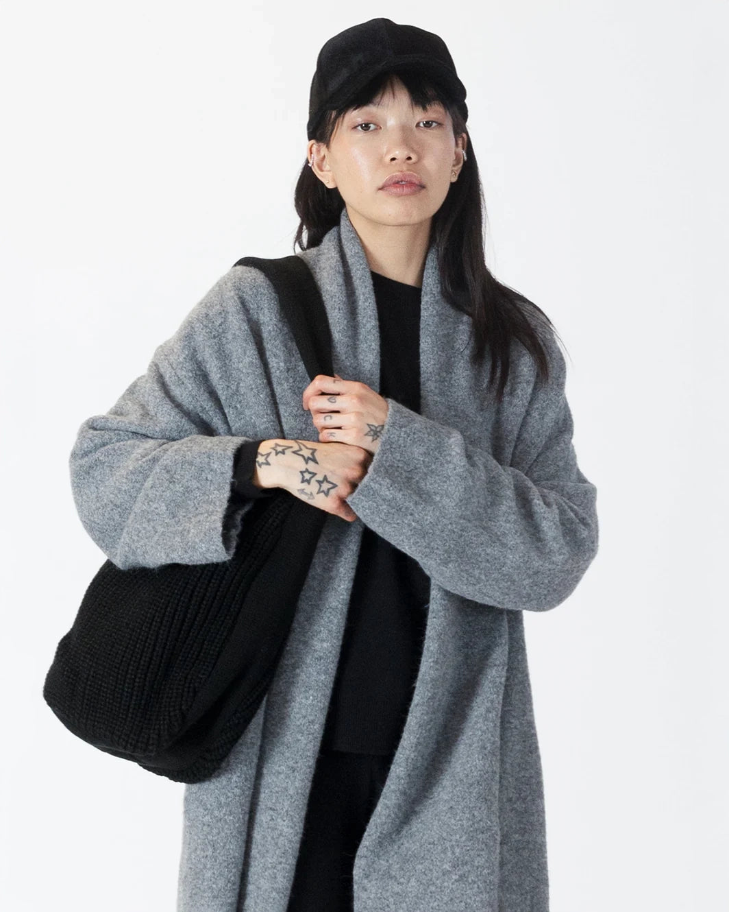 Lyla and Luxe Knit Bag in Black