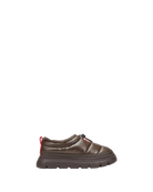 brown puff mule shoes