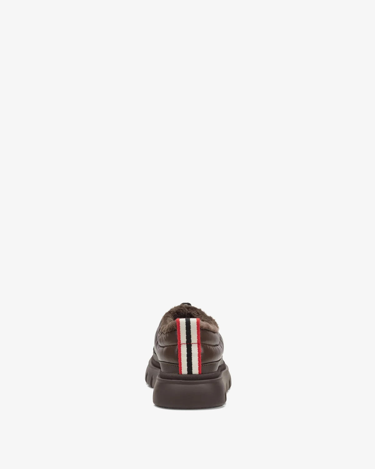 brown puff mule shoes