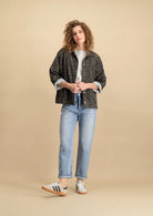 jacket with a leopard print