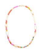 colorful beaded necklaces with pearls
