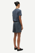 drawstring shorts in blue