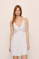 white lingerie lace dress