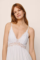 white lingerie lace dress