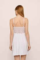 white lingerie lace dress
