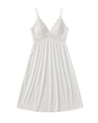 white lingerie lace dress