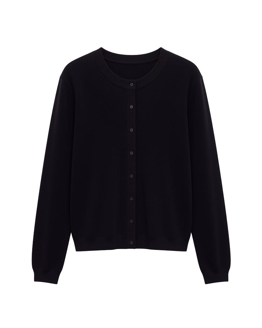 black button cardigan