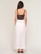 midi whith skirt with a drop waist