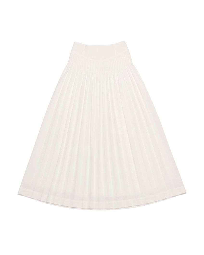midi whith skirt with a drop waist