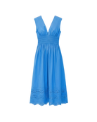 midi dress in blue