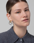 statement two toned earrings 