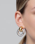statement two toned earrings 