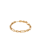 chain link bracelet in gold