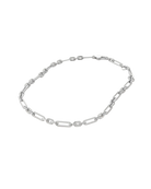 silver chain link necklace
