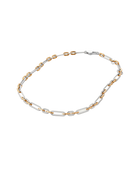 two tone link necklace