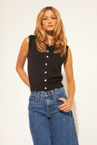 black cardigan vest