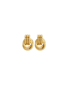 little knotted gold earring