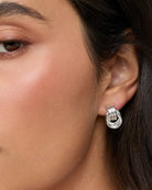 silver knotted earrings