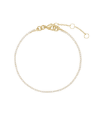 thin diamond gold tennis bracelet
