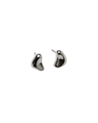 tear drop silver stud earring