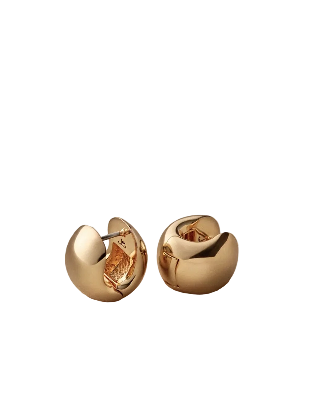 small chunky gold hoops