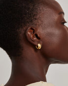 small chunky gold hoops