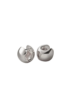 chunky silver hoops