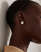 chunky silver hoops
