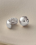 chunky silver hoops