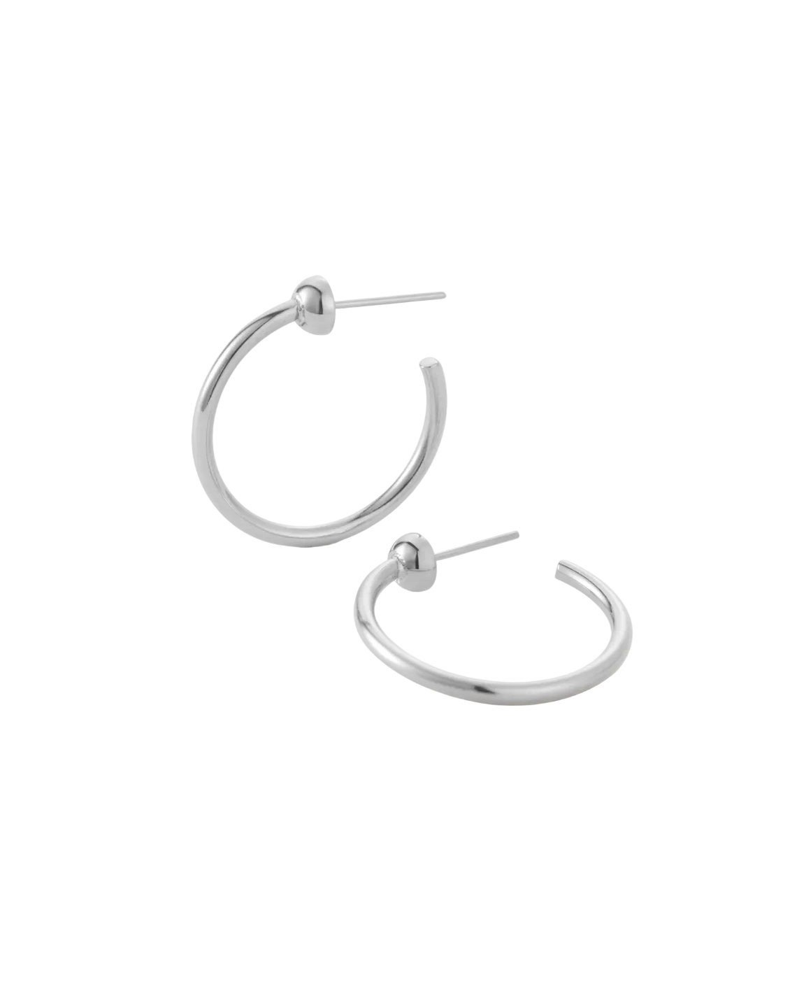 small silver hoops