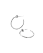 small silver hoops