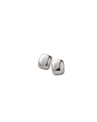 chunky silver earring
