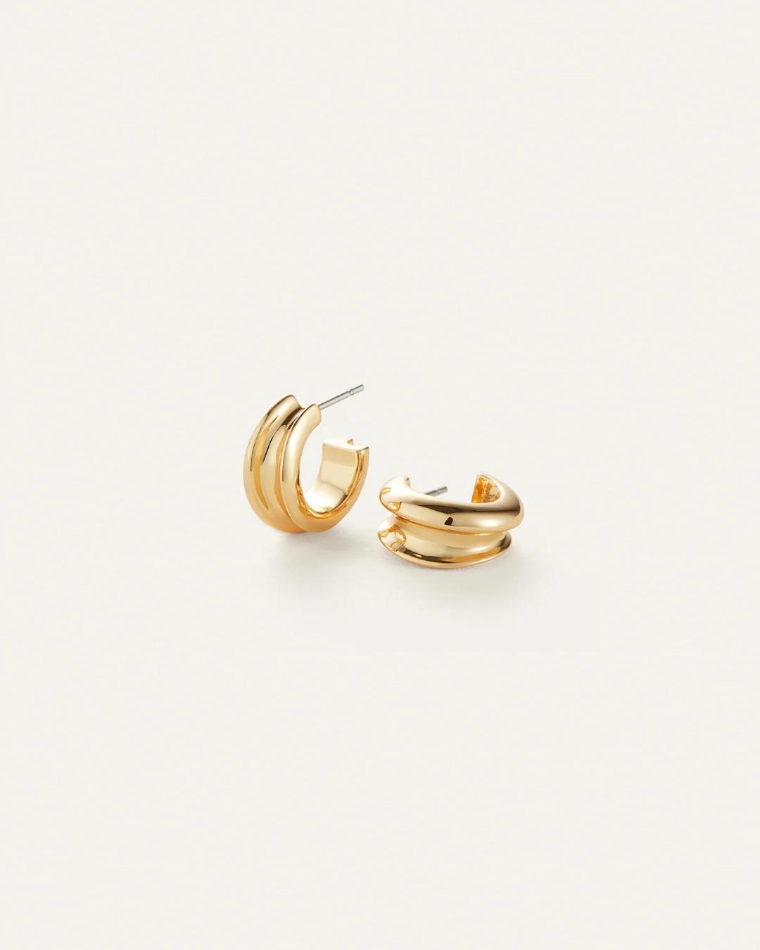 gold hoop earrings