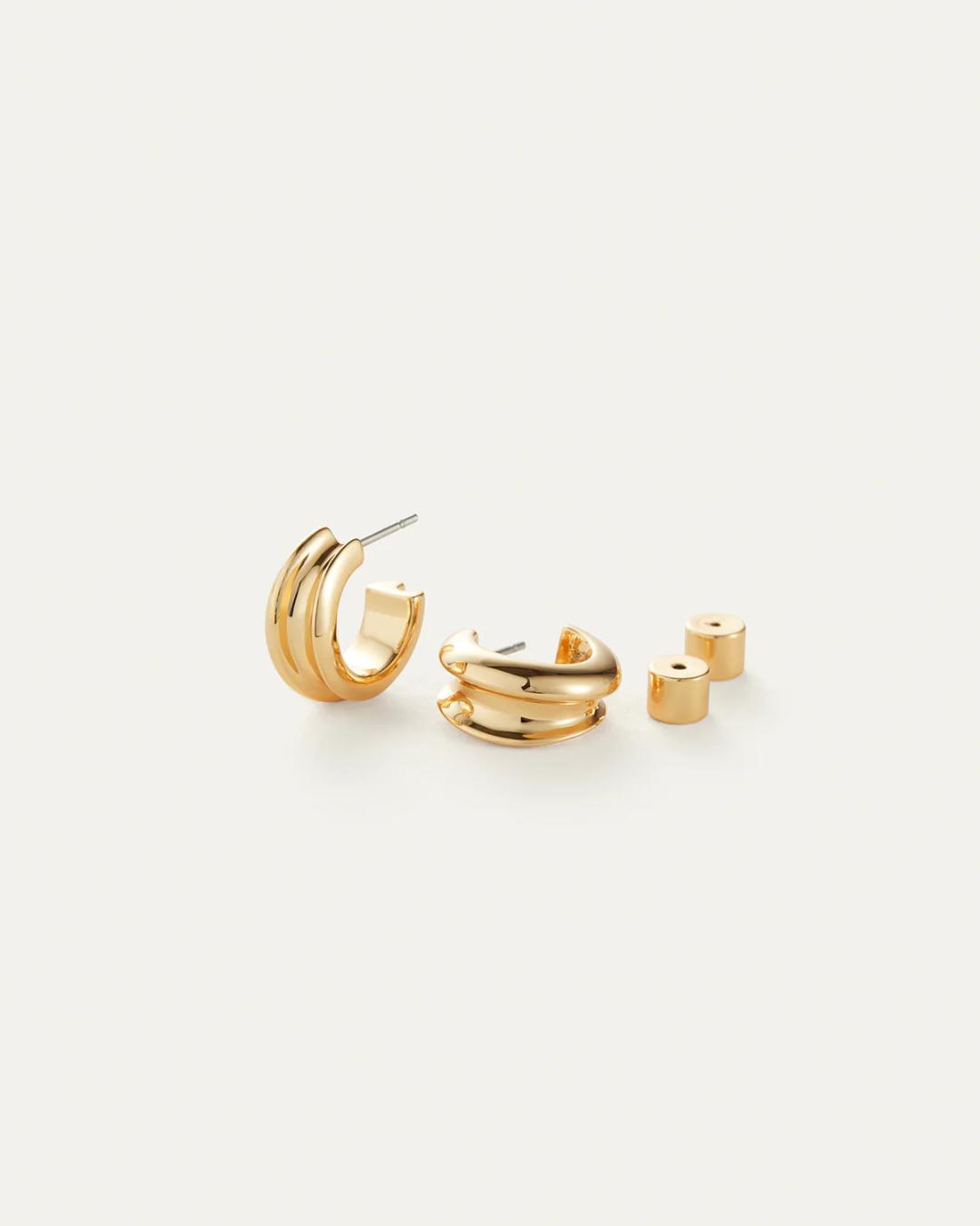 gold hoop earrings