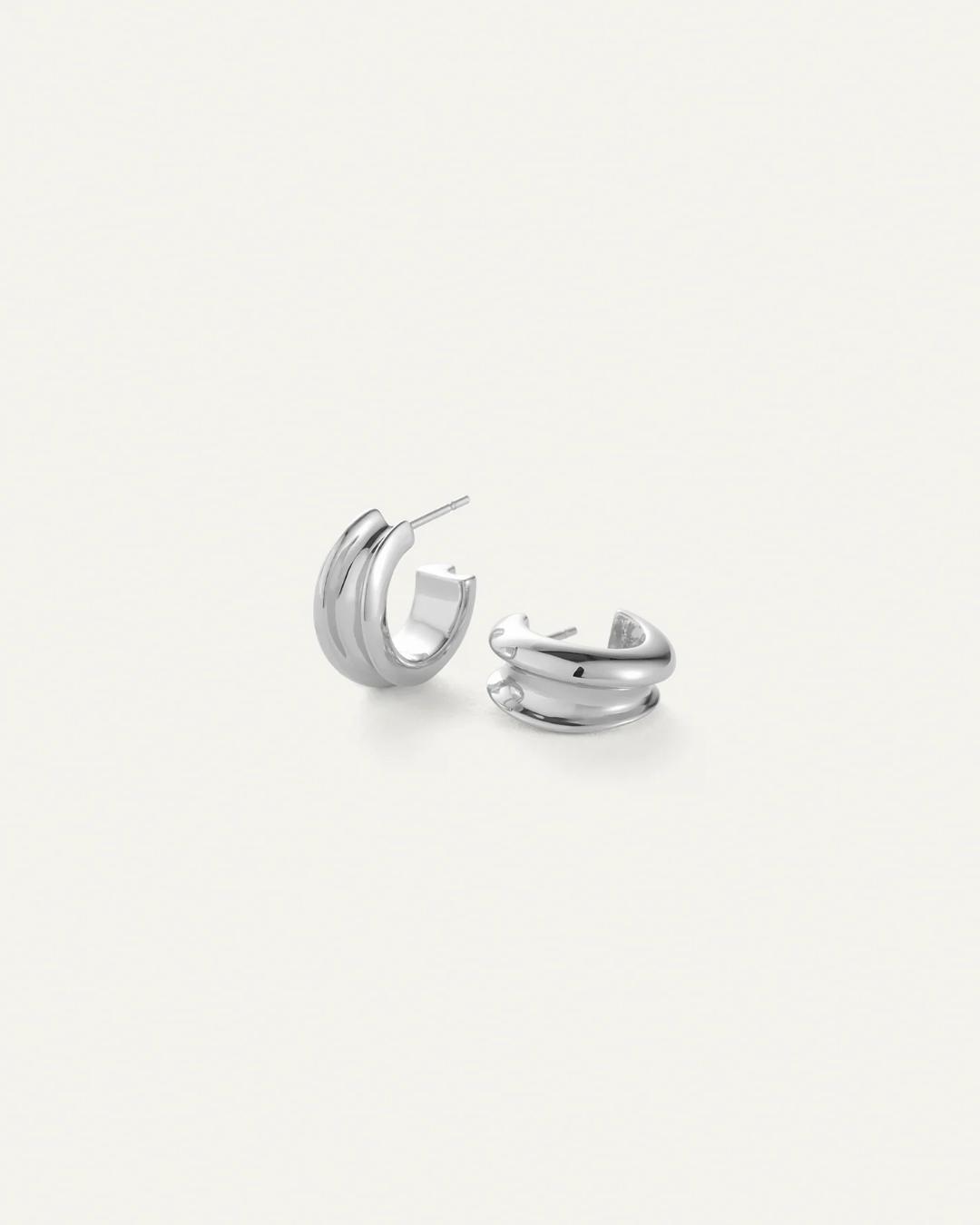 silver hoops