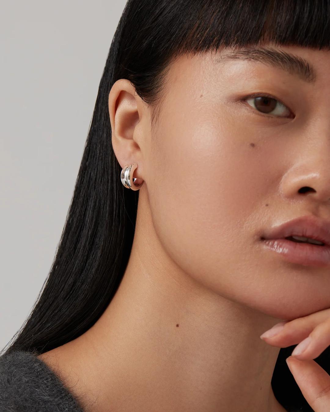 silver hoops