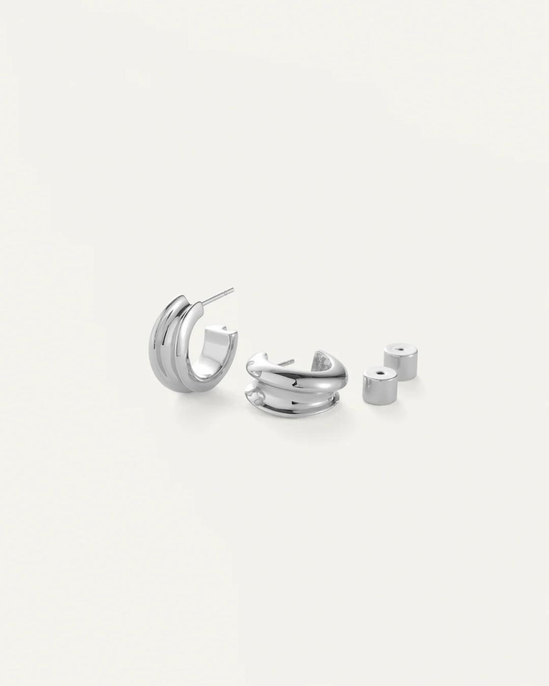 silver hoops